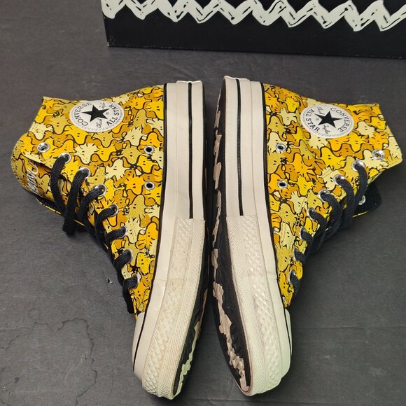 Converse Chuck 70 Hi Peanuts Woodstock Yellow Mens 8 Womens 10 A01871C With Box - Picture 11 of 13